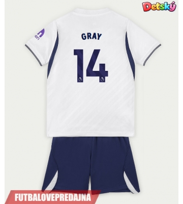 Lacne Dětský Futbalové dres Tottenham Hotspur Archie Gray #14 2026-27 Krátky Rukáv - Domáci (+ trenírky)